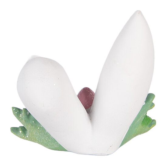 Clayre &amp; Eef | Decoratie Konijnenoren Wit Meerkleurig 12x9x11 cm | 6PR6069