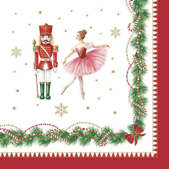 Dekoratief | Pakje 20 servietten 'Magie de No?l', 33x33cm | A256004