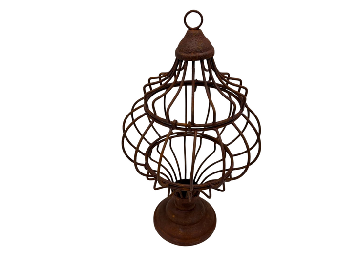 Ornament op voet Rusty decoratief roest bruin hang staand  28 cm  x 15 cm | 125131  | Home Sweet Home | Stoer &amp; Sober Woons