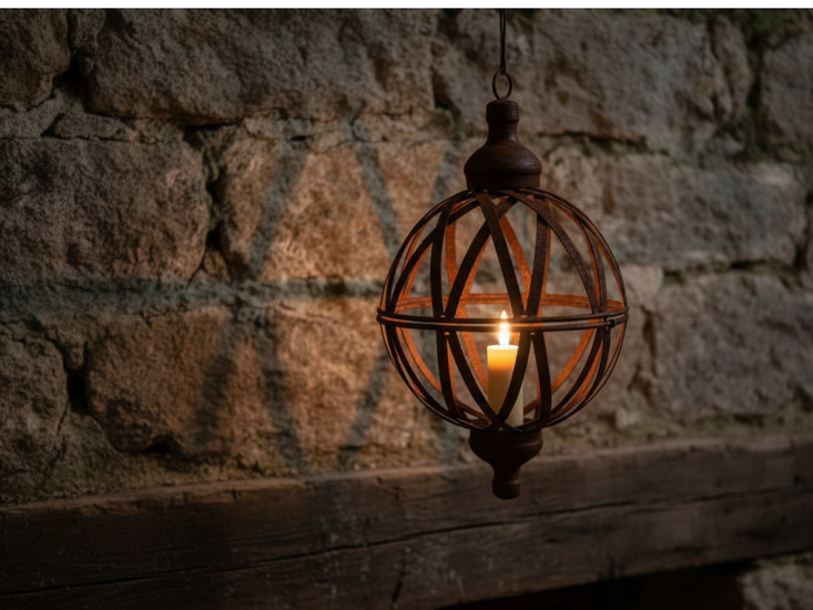 Ornament hang Rusty decoratief roest bruin 26 cm  x 18 cm | 125071 | Home Sweet Home | Stoer &amp; Sober Woonstijl