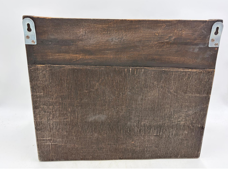 Gruttersbak stoer robuust geleefd hout 3 vaks vintage bruin 32 x 38 cm keuken | 996930 | Home Sweet Home | Landelijke Woonstijl