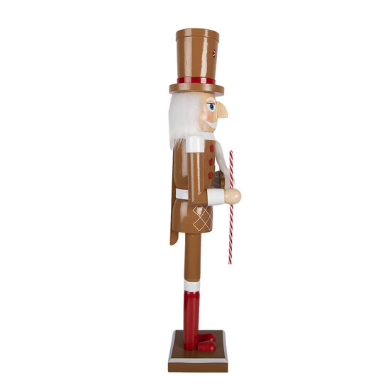 Clayre &amp; Eef | Decoratie notenkraker Bruin Rood 14x12x60 cm | 6H2493