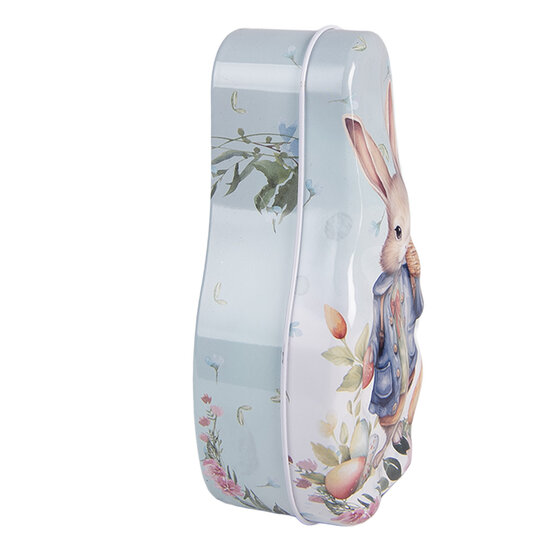 Clayre &amp; Eef | Blikken Bewaardoos Blauw Bruin 14x7x5 cm | 6BL0191