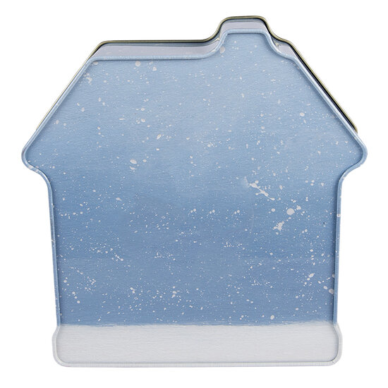 Clayre &amp; Eef | Blikken Bewaardoos Blauw Rood 21x22x6 cm | 6BL0195