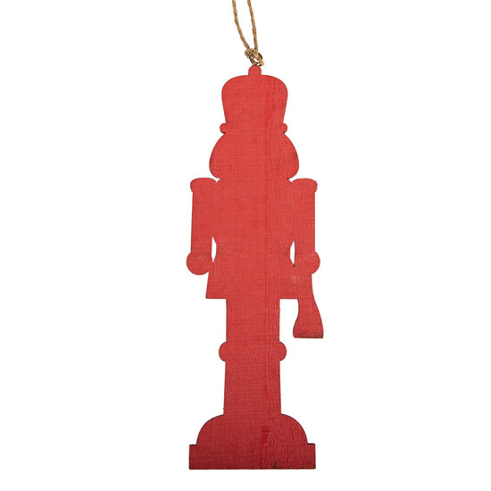Clayre &amp; Eef | Decoratie Hanger Notenkraker Groen Rood 6x1x18 cm | 6H2496
