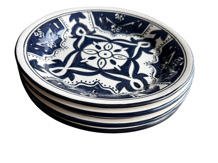 Set van 4 bordjes Black Fond &Oslash; 20,5 cm | PB.BF.20 | Dishes &amp; Deco