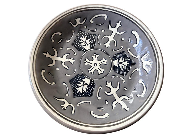 Set van 4 bordjes Nejma Gris &Oslash; 21 cm | PB.NG.20 | Dishes &amp; Deco