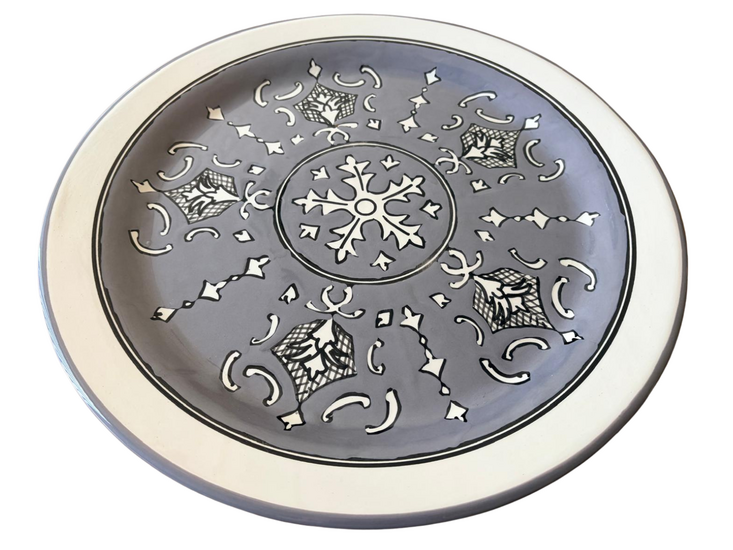 Tapas Party set 5 delig Nejma Gris aardewerk hapjes bord en schaaltjes grijs wit | TP.PY.NG | Dishes &amp; Deco