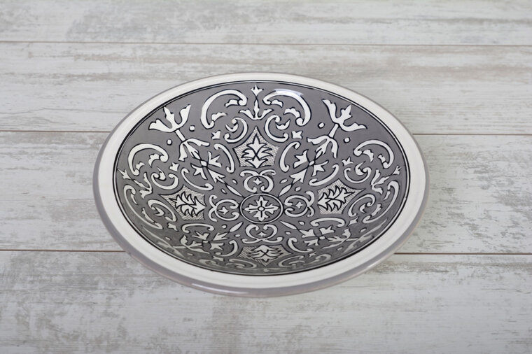 Salade schaal 42 cm Nejma Gris  | SOR.NG.40 | Dishes &amp; Deco