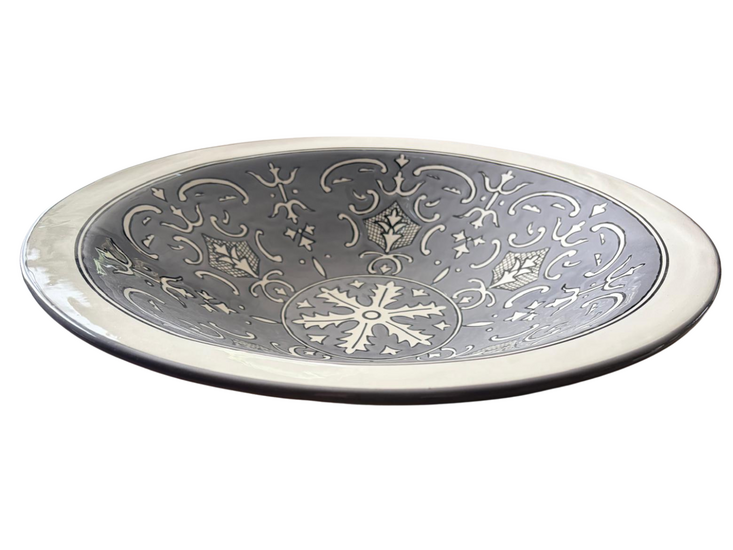 Salade schaal 42 cm Nejma Gris  | SOR.NG.40 | Dishes &amp; Deco