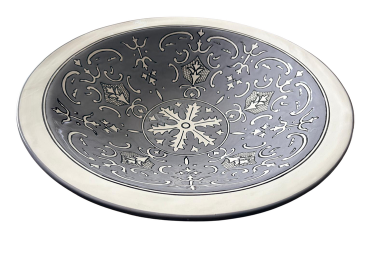 Salade schaal 42 cm Nejma Gris  | SOR.NG.40 | Dishes &amp; Deco