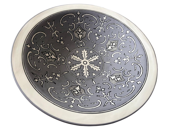 Salade schaal 42 cm Nejma Gris  | SOR.NG.40 | Dishes &amp; Deco