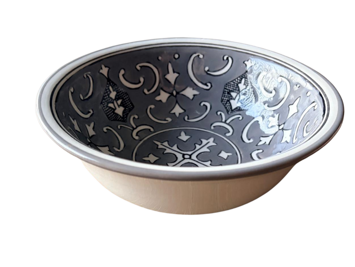 Saladier &Oslash; 19,5 cm Nejma Gris - Handgemaakt | Dishes &amp; Deco
