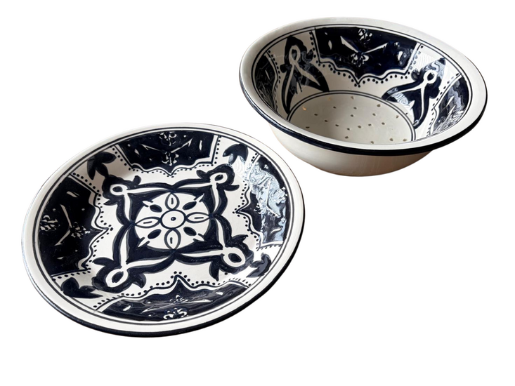 Fruittest Black Fond - &Oslash; 21 cm - Handgemaakt - Dishes &amp; Deco