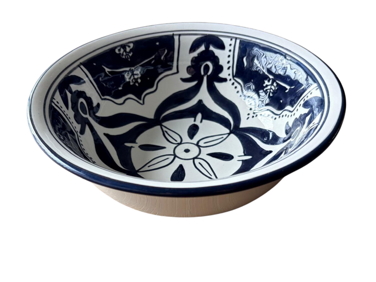 Saladier &Oslash; 19,5 cm Black Fond - Handgemaakt | Dishes &amp; Deco