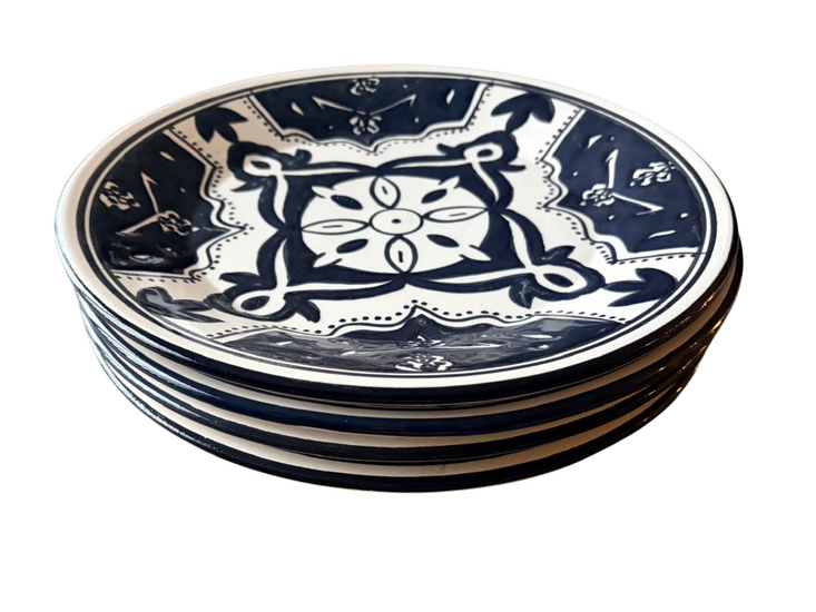 Set van 4 bordjes Black Fond &Oslash; 27,5 cm | PB.BF.28 | Dishes &amp; Deco