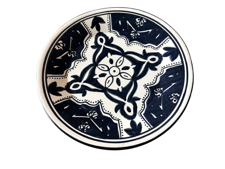 Set van 4 bordjes Black Fond &Oslash; 27,5 cm | PB.BF.28 | Dishes &amp; Deco