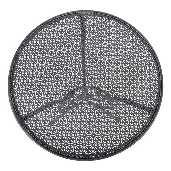 Clayre &amp; Eef | Bistroset Bistrotafel Bistrostoel 3-delig Grijs &oslash; 60x71 / 50x40x93 cm (2) | 5Y1429