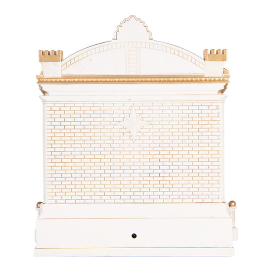 Clayre &amp; Eef | Muziekdoos met LED Rood Wit 22x11x23 cm / 3xAA | 6PR6185