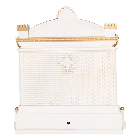 Clayre &amp; Eef | Muziekdoos met LED Groen Goudkleurig 22x11x23 cm / 3xAA | 6PR6186