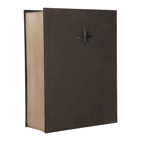 Clayre &amp; Eef | Muziekdoos met LED Grijs Bruin 17x7x22 cm / 3xAA | 6PR6189