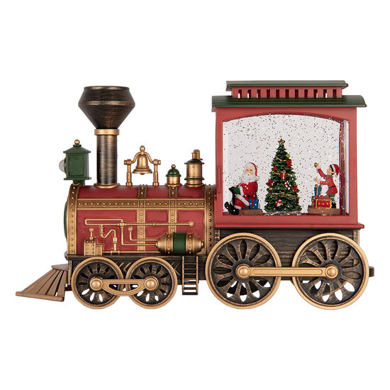 Clayre &amp; Eef | Muziekdoos Trein met LED Rood Groen 31x10x19 cm / 3xAA | 6PR6202