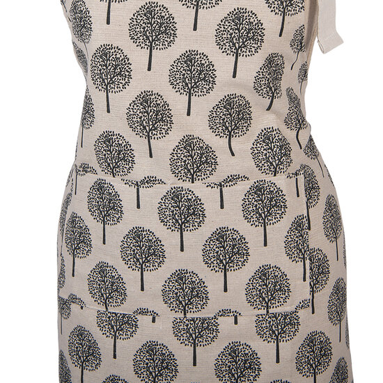 Clayre &amp; Eef | Keukenschort Beige Grijs 69x68 cm | KT041.050