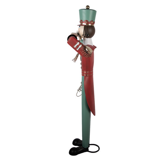 Clayre &amp; Eef | Decoratie Notenkraker Groen Rood 70x48x163 cm | 5Y1437