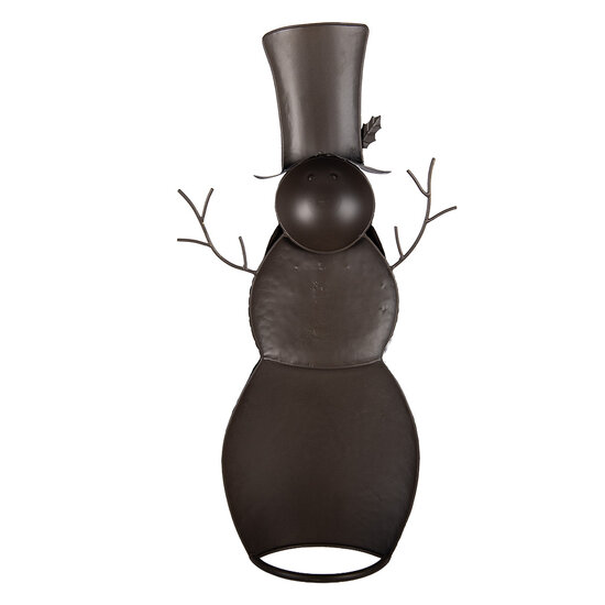 Clayre &amp; Eef | Kerstdecoratie Sneeuwman Wit Groen 36x13x69 cm | 5Y1443