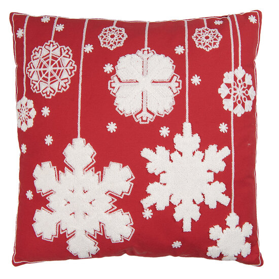 Clayre &amp; Eef | Kussen gevuld Rood Wit 45x5x45 cm | KG023.169