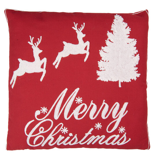 Clayre &amp; Eef | Kussen gevuld Rood Wit 45x5x45 cm | KG023.176