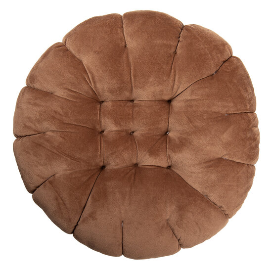 Clayre &amp; Eef | Sierkussen Bruin &oslash; 40x10 cm | KG033.013