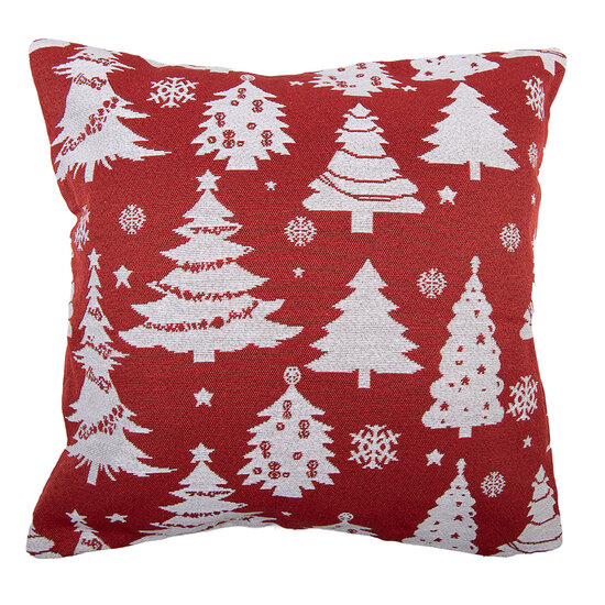 Clayre &amp; Eef | Kussen gevuld Rood Wit 45x45x4 cm | KG023.166