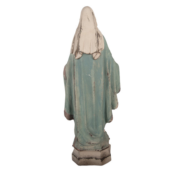 Clayre &amp; Eef | Kerstdecoratie Beeld Maria Beige Blauw 24x16x63 cm | 5MG0115
