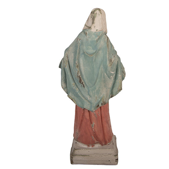 Clayre &amp; Eef | Kerstdecoratie Beeld Maria Beige Blauw 20x14x44 cm | 6MG0163