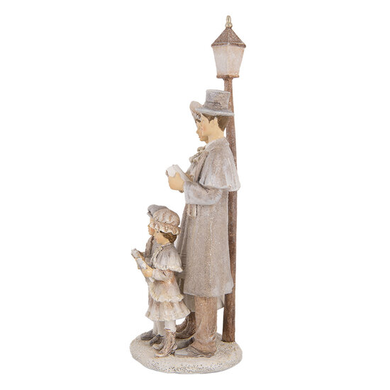 Clayre &amp; Eef | Decoratie Kerstkoor Beige 15x11x29 cm | 6PR5652