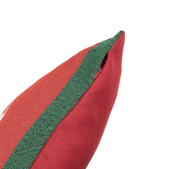 Clayre &amp; Eef | Kussen gevuld Rood Groen 44x44x4 cm | KG023.144
