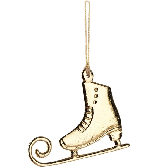 Dekoratief | Hanger schaats, goud, aluminium, 9x1x8cm | A268070