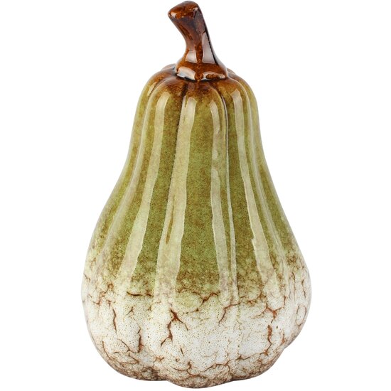 Dekoratief | Deco pompoen, groen, porselein, 12x12x16cm | A265867