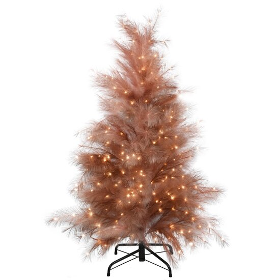 Dekoratief | Decoratieboom 'Royal Feathers - Earth', 211 LED, 150cm | A265558