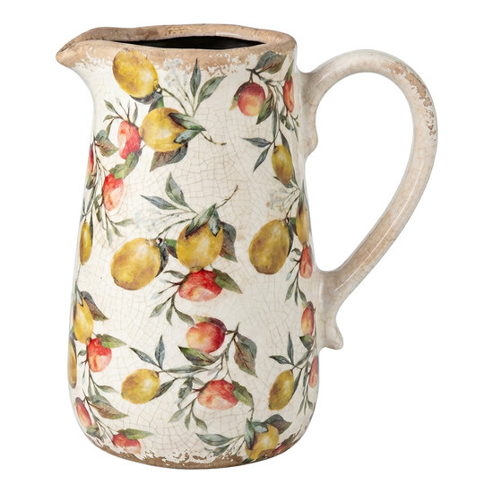 Clayre &amp; Eef | Decoratieve Schenkkan Beige Groen 17x12x18 cm | 6CE2436M