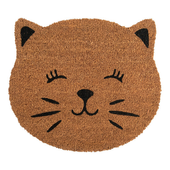 Clayre &amp; Eef | Deurmat Binnen Bruin Zwart 50x44x1 cm | MC286