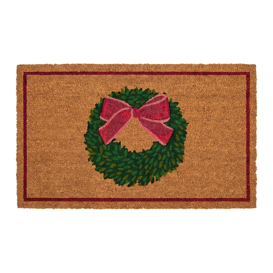 Clayre &amp; Eef | Deurmat Binnen Bruin Rood 75x45x1 cm | MC289