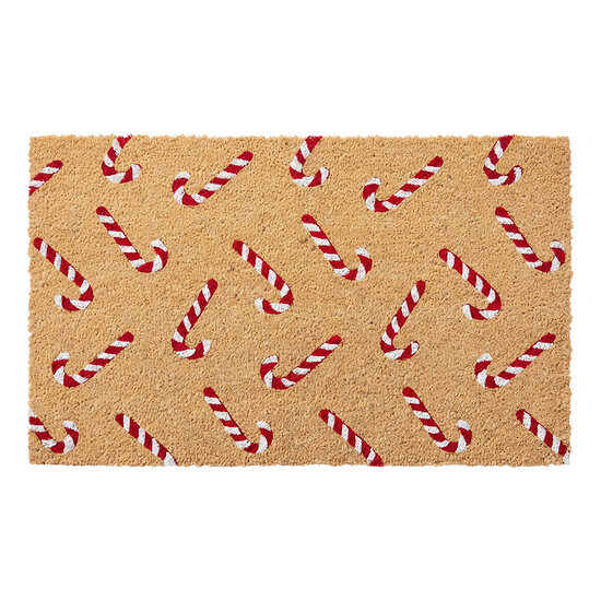 Clayre &amp; Eef | Deurmat Binnen Bruin Rood 75x45x1 cm | MC292