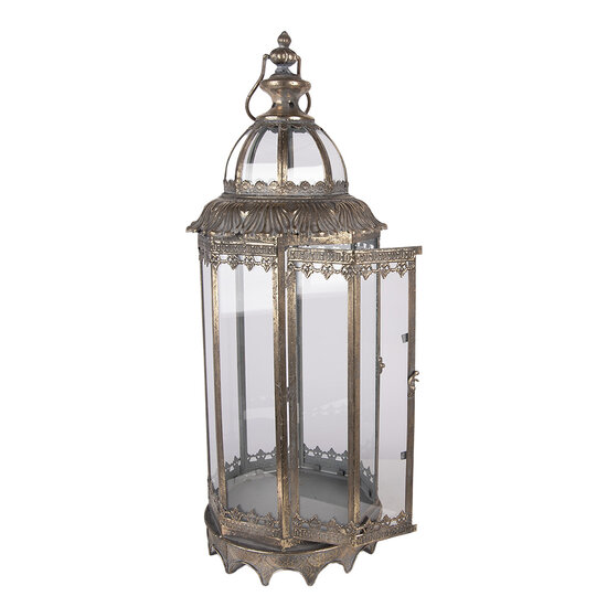 Clayre &amp; Eef | Lantaarns Set van 2 Bruin &oslash; 26x67 / &oslash; 19x45 cm | 5Y1415