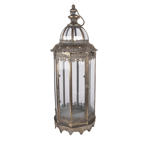 Clayre &amp; Eef | Lantaarns Set van 2 Bruin &oslash; 26x67 / &oslash; 19x45 cm | 5Y1415