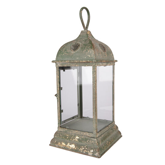 Clayre &amp; Eef | Lantaarn Groen 20x20x49 cm | 5Y1419