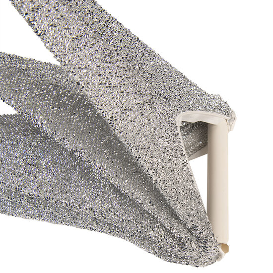 Clayre &amp; Eef | Kerstdecoratie Ster Zilverkleurig 70x10x70 cm | 6PA0532ZI