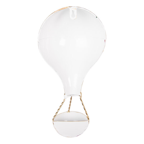 Clayre &amp; Eef | Wanddecoratie luchtballon Rood Groen 16x8x33 cm | 6Y6007
