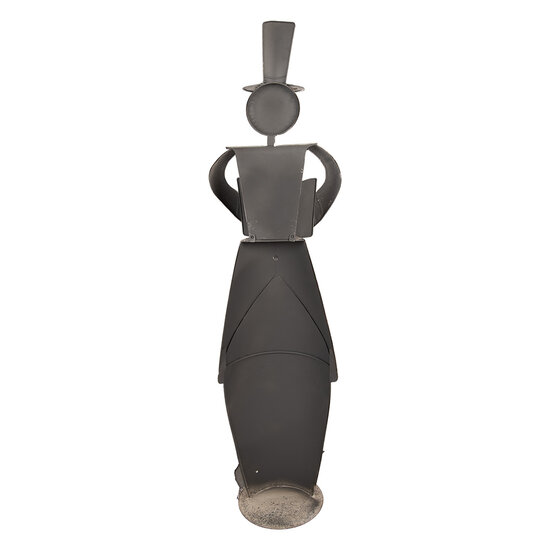 Clayre &amp; Eef | Kerstdecoratie Sneeuwman Grijs 27x20x107 cm | 5Y1475